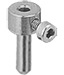 EM-Tec PS2 needle / tube sample holder for up to 2mm daimeter, aluminium, pin